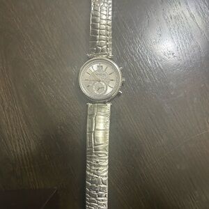 Michael Kors Silver Textured Men's Watch